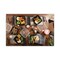 Pactiv Corp. 28 oz 7.5 x 7.5 x 3 EarthChoice Vented Dual Color Microwavable Plastic Hinged Lid Container - Black/Clear (150/Carton)